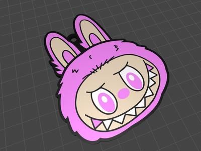 Labubu Keychain (Coloured Version)