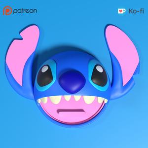 Stitch Phone Speaker and Stand - (3mf available)