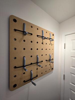 Giant Pegboard wall standoff mount