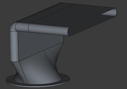 Aircondition Exhaust Adapter for Window with 90° angle