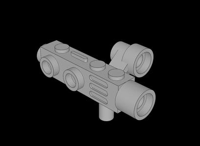 Lego Compatible (4360.dat) Minifig Camera with Side Sight   