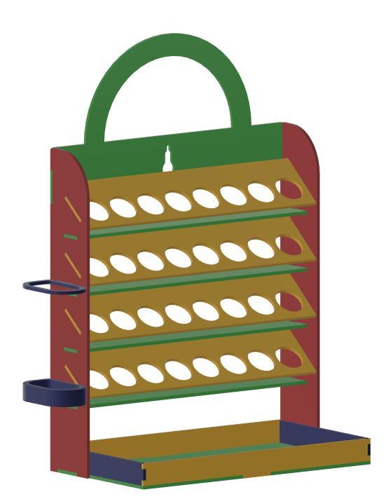 laser cut painting rack