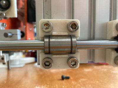 LM8UU Holder for 2020 aluminum extrusion