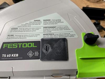 Festool TS60 arbor dust cover   