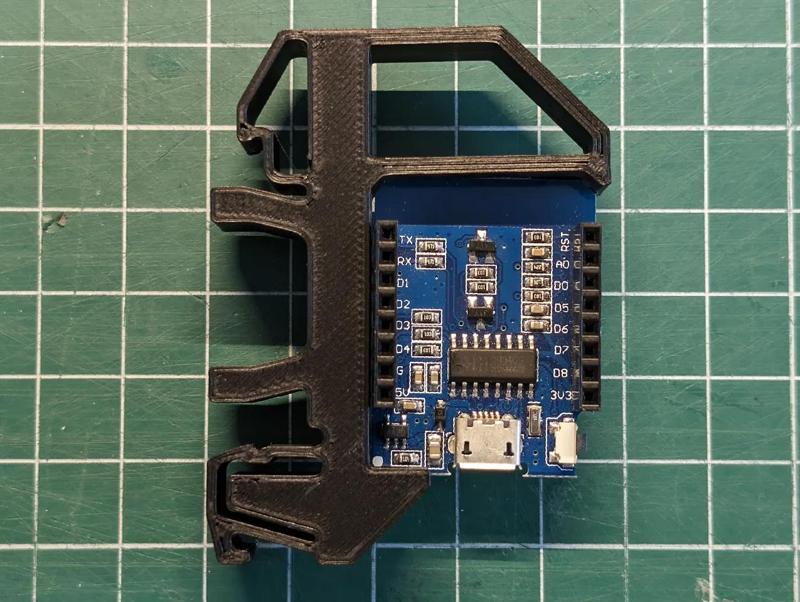 D1 Mini DIN rail mount   