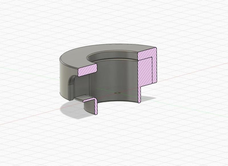 Crystalyte Hub Motor Cable Exit Seal / Grommet Replacement (HT/HS Series) (2-piece TPU part, fits HT3525 / HS3540 / HT25xx etc.)