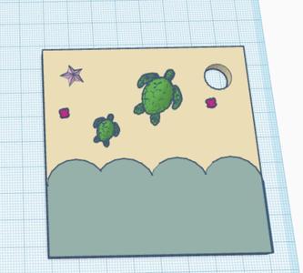 [DIY] Turtles By the Ocean Keychain or Magnet