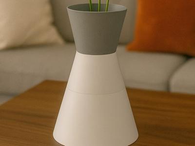Modern Vase in Contrast Design