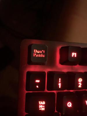 Don't Panic - Key Cap Logitech G413 Carbon
