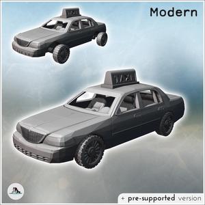 Ford Crown Victoria taxi (13) - Modern WW2 WW1 World War Diaroma Wargaming RPG Mini Hobby