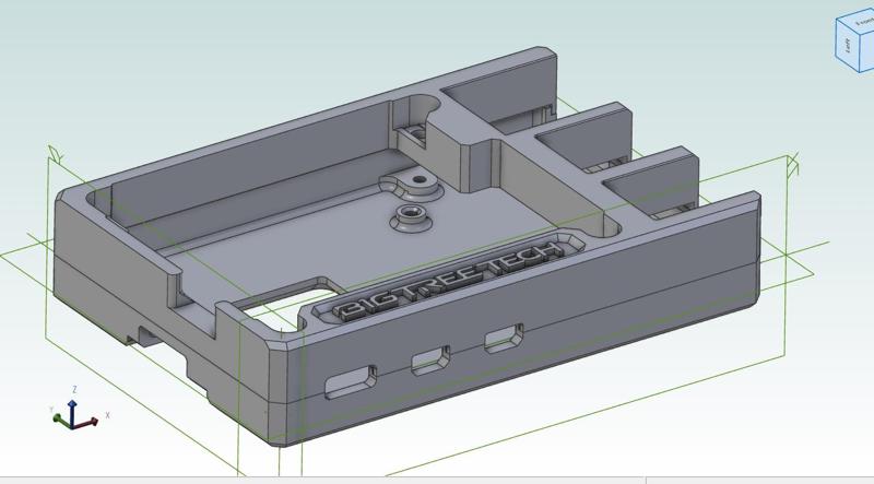 BTT Pi4B CB1 case optimized for bridging, with integral supports