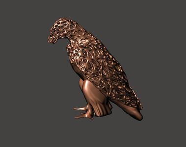 Eagle V31 - Voronoi Style, Spider Web and LowPoly Mixture Model