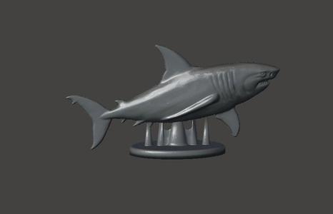 Magnificent Shark Figure Bust - Gift - Table Ornament - B03