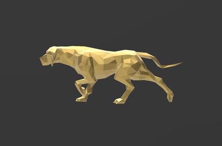 Hunting Dog - Low Poly - Excellent Design - Decor