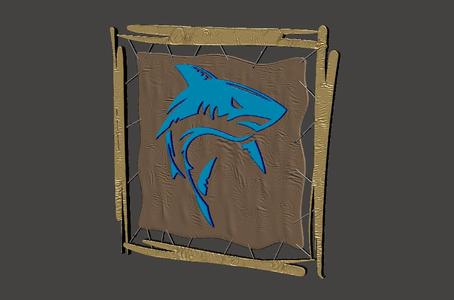 Rebel Shark - Painting 1 - Gift - Easy and Fast Printing - Painting 1 - Gift - Easy and Fast Printing