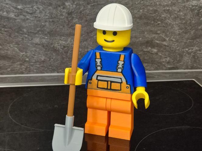 Brick Man Worker, Construction Worker 20cm