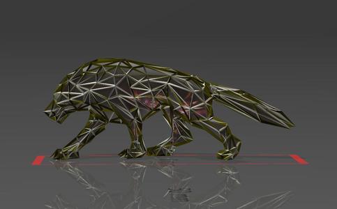 This Wolf Is Amazing - Low Voronoi Style - Single Spider Web - LowPoly - Perfect Design - Easy Print - Decor