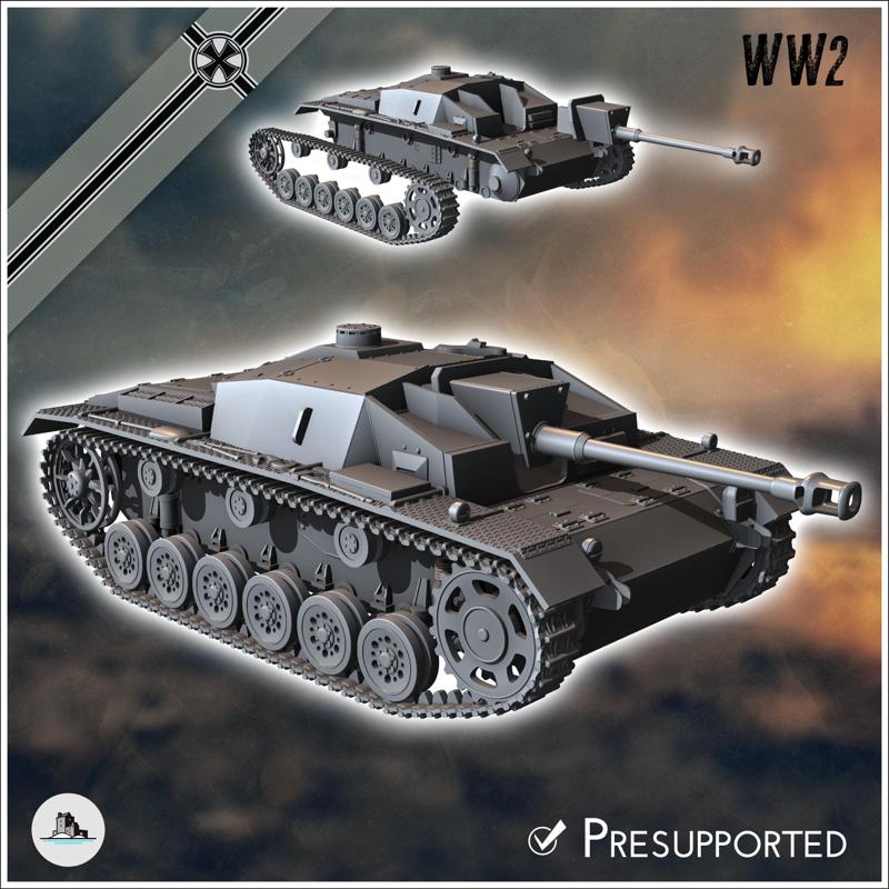 Sturmgeschutz StuG III Ausf. F (Sd.Kfz. 142-1) - Germany Eastern Western Front Normandy Stalingrad Berlin Bulge WWII
