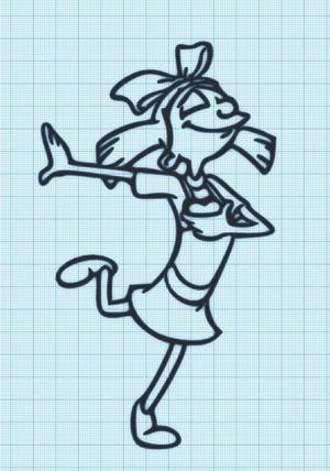 HELGA - DANCE - HEY ARNOLD - WALL ART
