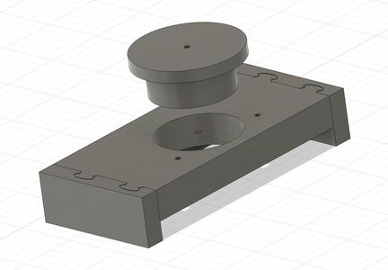 Drilling guide for IKEA UTRUSTA (BLUM) hinges