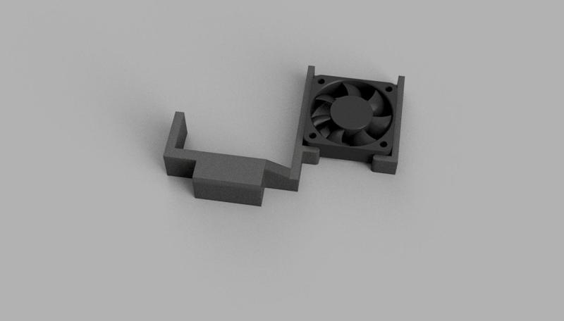 Fan mount MCU Bambu Lab P1P