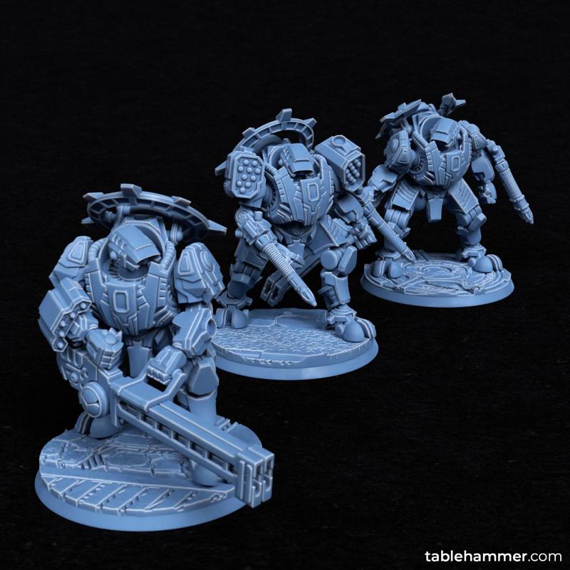 Lightbringer Warsuits (Space communists heavy battlesuits)