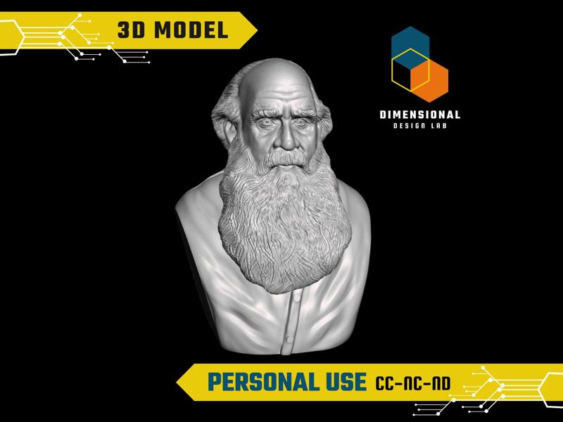Leo Tolstoy - High-Quality STL File for 3D Printing (PERSONAL USE)