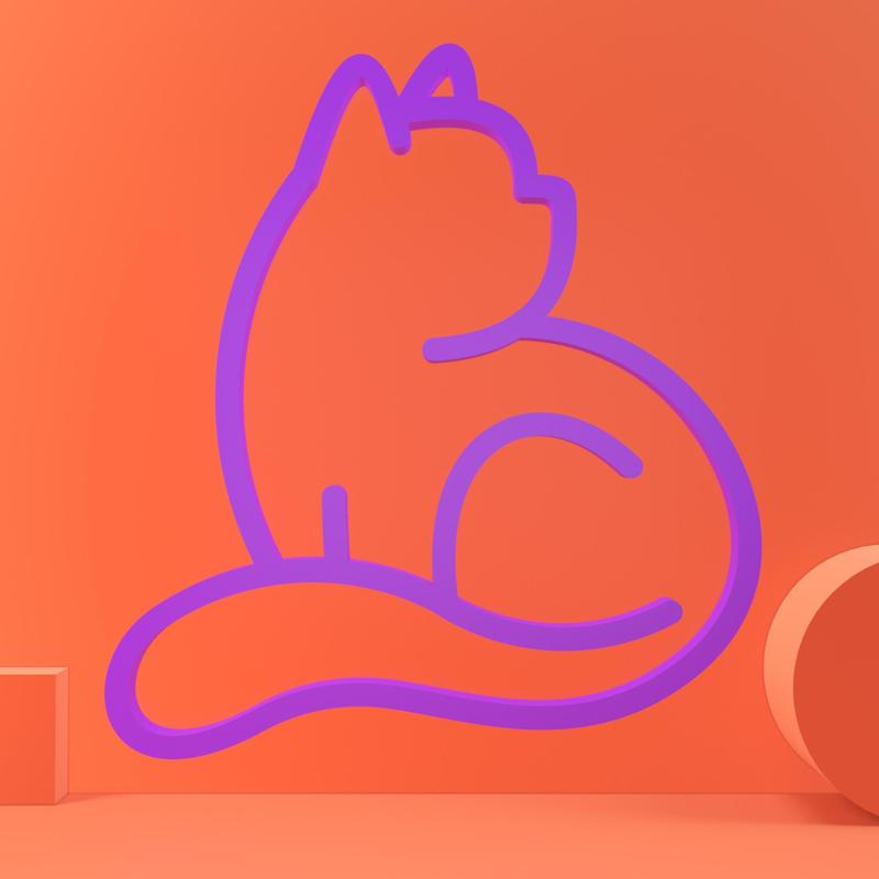Kitty Line Art