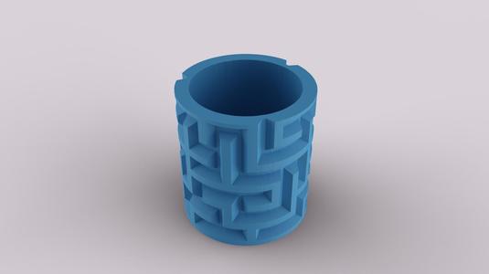 Maze Organizer Pen Holder