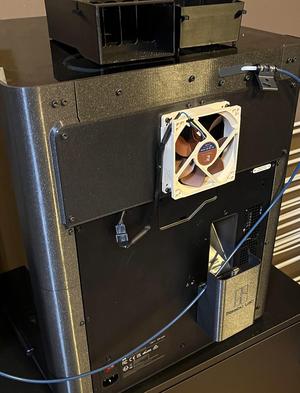 Bambu Lab P1P Vision Enclosure Rear Middle Panel with Fan Hole (92mm)