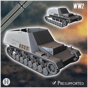 Hummel (auf Geschutzwagen III-IV) (munition carrier version) - Germany Eastern Western Front Normandy Stalingrad Berlin Bulge WWII