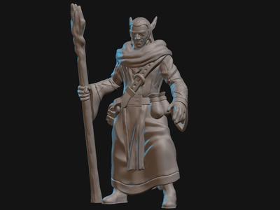 Elf Druid Miniature