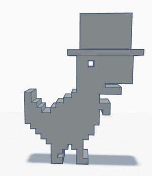 dino w hat