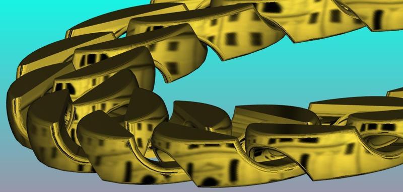 Kette Reif, Armreif, Handgelenk-Kettchen