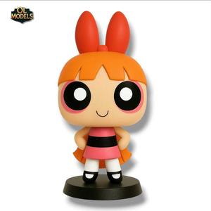 Blossom Chibi Figure The Powerpuff Girls 3D Model