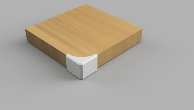 Corner protector for bedside tables .