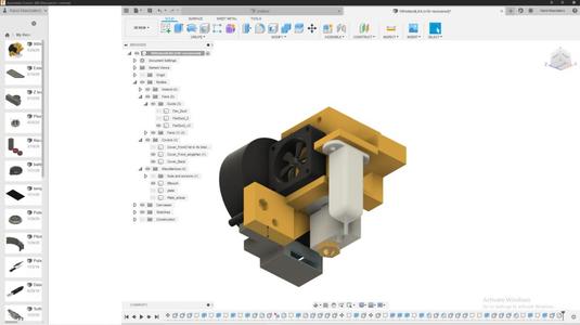Longer LK4/Alfawise U30 E3D V6 Volcano hotend + BLTouch