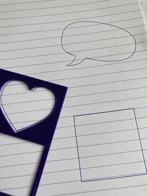 Bullet journal stencil