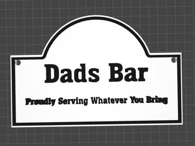 Dads Bar sign