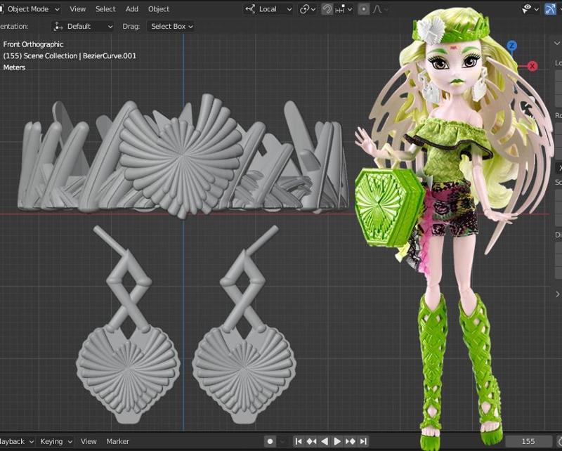 Batsy Claro Headband and Earrings Replacements