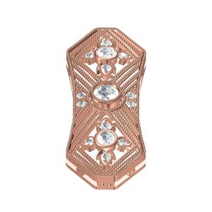 Antique Milgrain Art Deco Diamond Pendant
