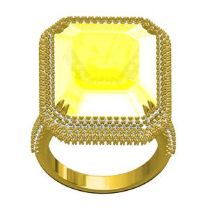 Rediant Cut Sone Diamond Halo Cocktail Ring
