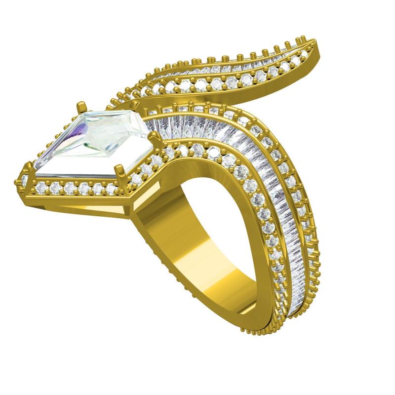 Antique Diamond Snake Ring
