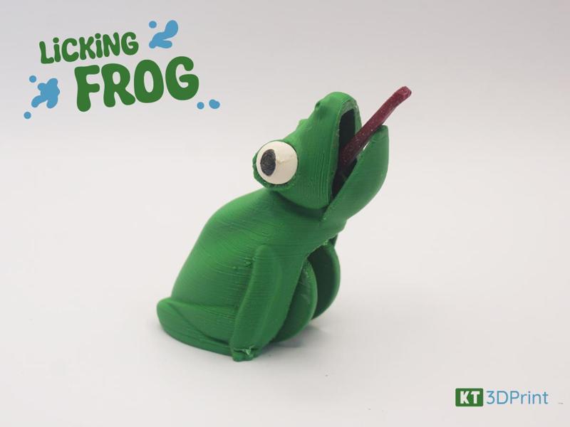 Licking frog