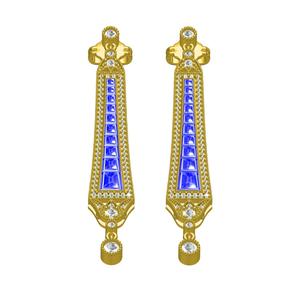 Vintage Dangle Stud Earring