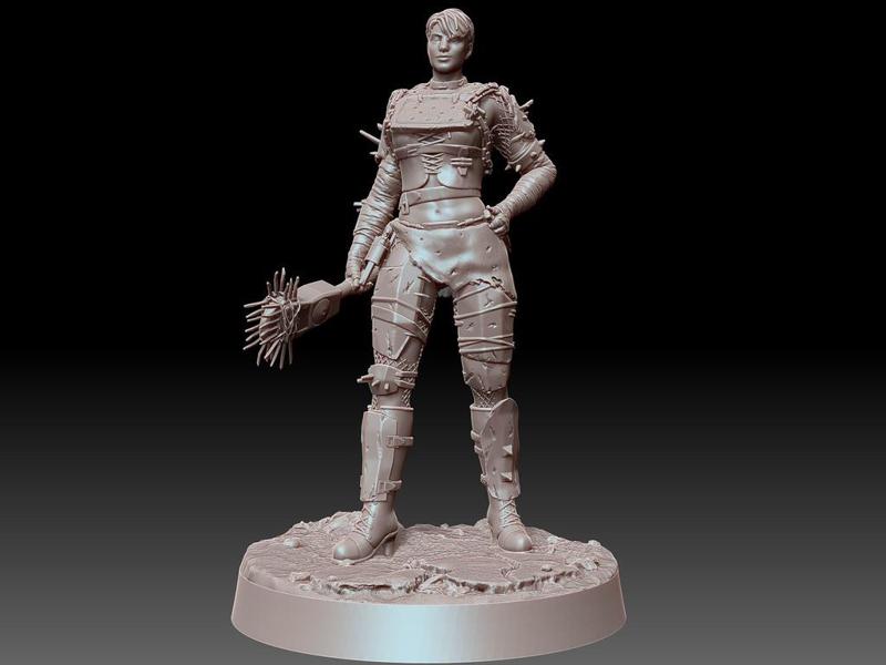 Post Apocalypse Amazon - 28mm Miniature