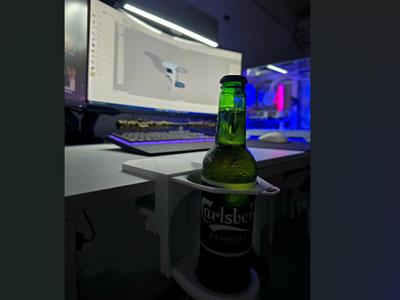 Clamp-On Cup & Bottle Holder