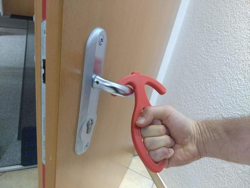 Stable hand hook for corona hygiene // Stabiler Handhaken für corona-Hygiene