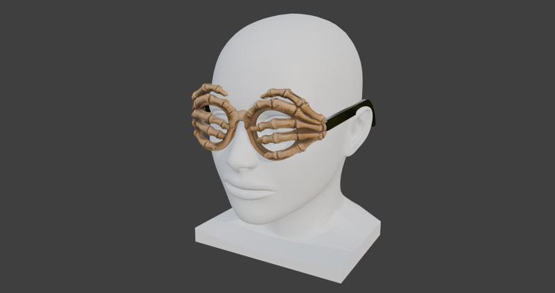 "HellBan" Skeleton glasses