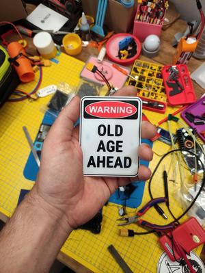 Warning old age ahead
